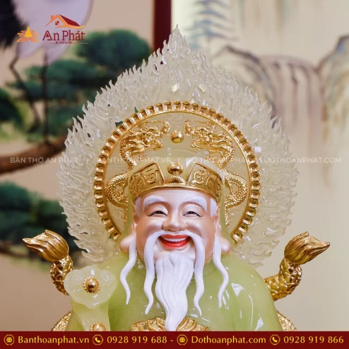 Tượng Thần tài ngồi bằng Thạch anh