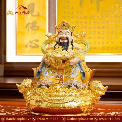 Tượng Thần Tiền ngồi đồng đẹp