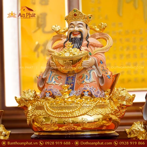 Tượng Thần Tiền ngồi đồng