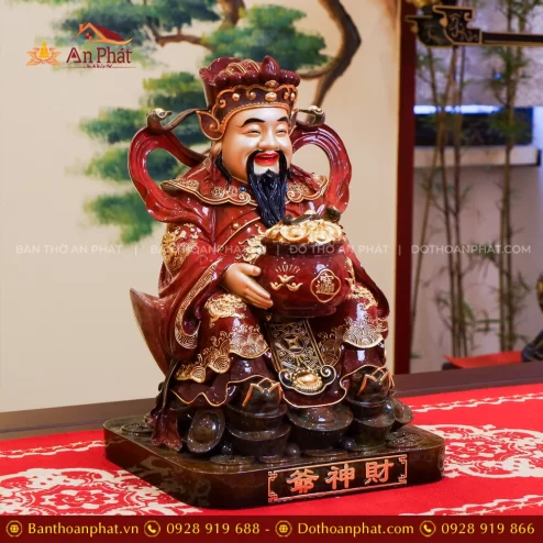 Tượng Thần Tiền ngồi đồng đẹp