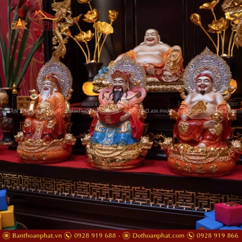 Bộ tượng Thần Tài Di Lặc đẹp