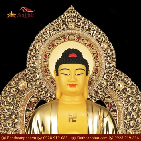 bo tuong hoa nghiem tam thanh dong dat vang nhap khau t271000010