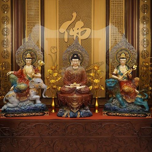 Bộ Tượng Hoa Nghiêm Tam Thánh Đồng Nhập Khẩu Cao Cấp T2713