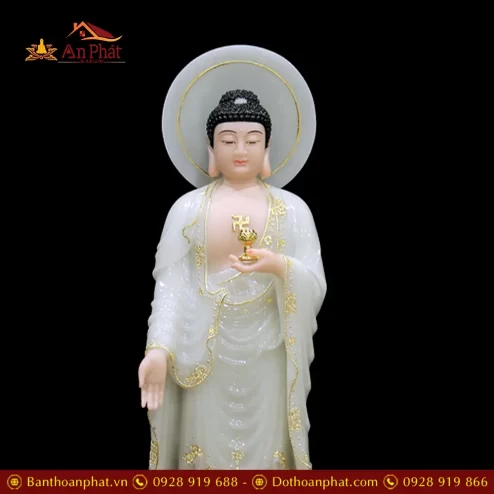 bo tuong phat tay phuong tam thanh bot da xanh ngoc cao cap dang dung t248800008