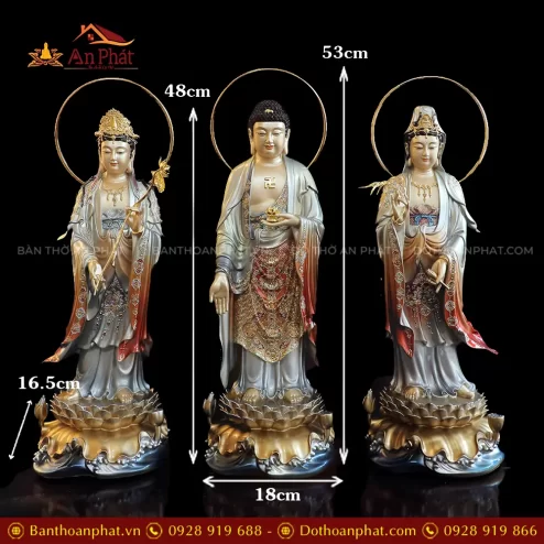 bo tuong phat tay phuong tam thanh dang dung bang dong men co cao cap t244800011