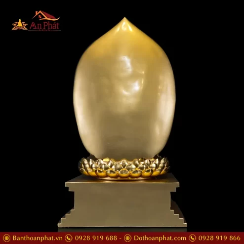 bo tuong phat tay phuong tam thanh dong dat vang dang ngoi de kim cang t253100004