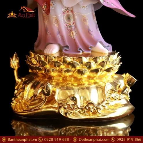 bo tuong phat tay phuong tam thanh dung dai sen bot da ve gam dat vang t245200006