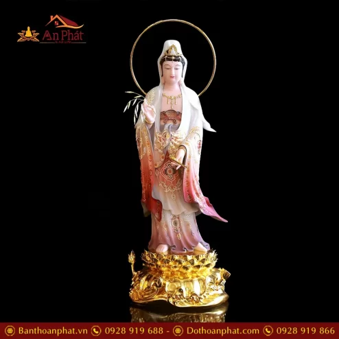 bo tuong phat tay phuong tam thanh dung dai sen bot da ve gam dat vang t245200008