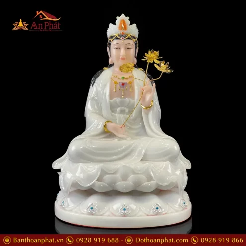 bo tuong tay phuong tam thanh bang bot da trang ngoi dai sen de to t247100001