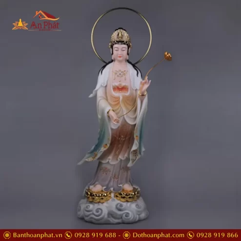 bo tuong tay phuong tam thanh bot da son mau dung dai sen ma vang co hao quang t247400003