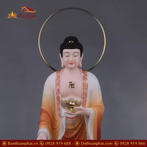 bo tuong tay phuong tam thanh bot da son mau dung dai sen ma vang co hao quang t247400007