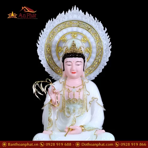 bo tuong tay phuong tam thanh bot da xanh thien thanh dang ngoi co la de t247000004