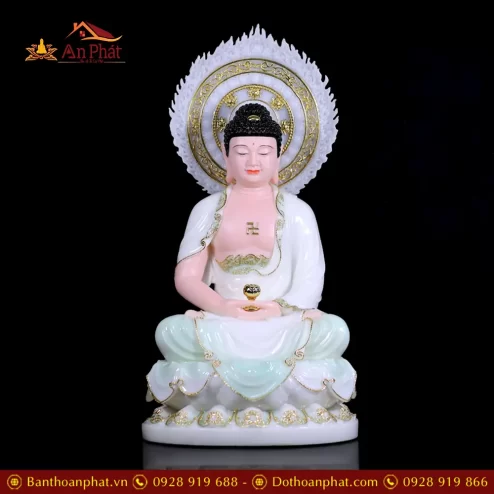 bo tuong tay phuong tam thanh bot da xanh thien thanh dang ngoi co la de t247000012