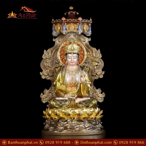 bo tuong tay phuong tam thanh ngoi co long che bang dong cao cap t245000002