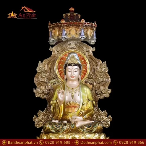 bo tuong tay phuong tam thanh ngoi co long che bang dong cao cap t245000004