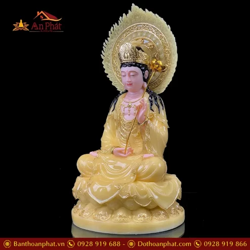 bo tuong tay phuong tam thanh ngoi de hoa sen co la de bang bot da thach anh vien vang t245100001