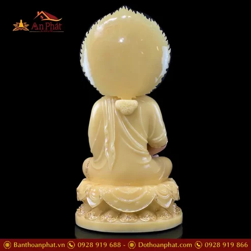 bo tuong tay phuong tam thanh ngoi de hoa sen co la de bang bot da thach anh vien vang t245100008