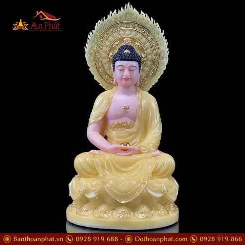 bo tuong tay phuong tam thanh ngoi de hoa sen co la de bang bot da thach anh vien vang t245100010