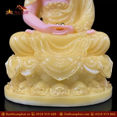 tuong a di da ngoi dai sen co la de bang bot da thach anh vien vang t249500002