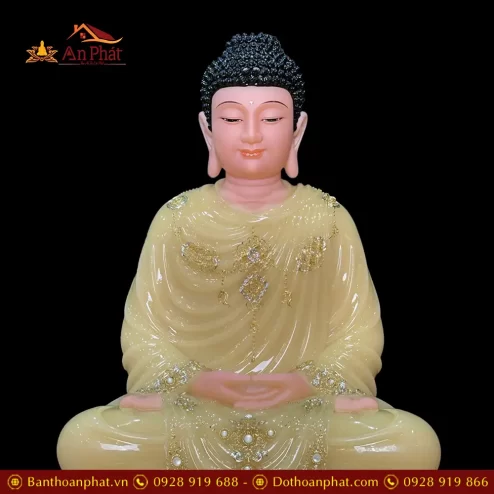 tuong bon su thich ca ngoi dai sen tinh tam bot da thach anh cao cap t261800004