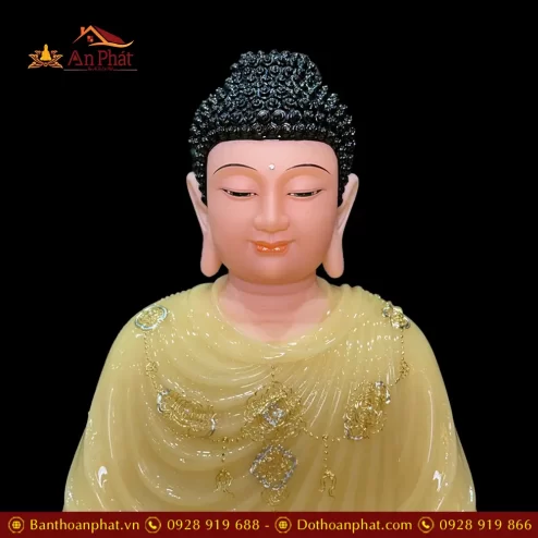 tuong bon su thich ca ngoi dai sen tinh tam bot da thach anh cao cap t261800005