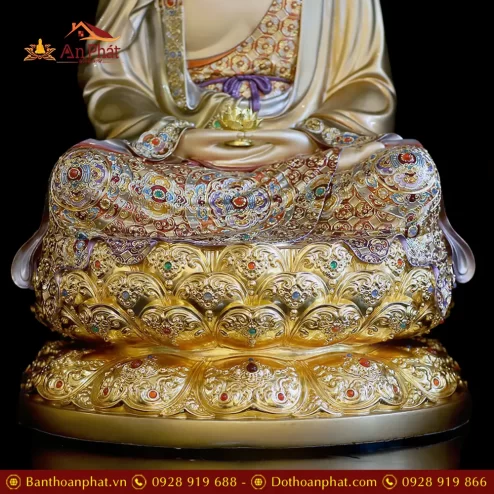 tuong phat a di da bang dong vien vang man bao dang ngoi la de t249100002