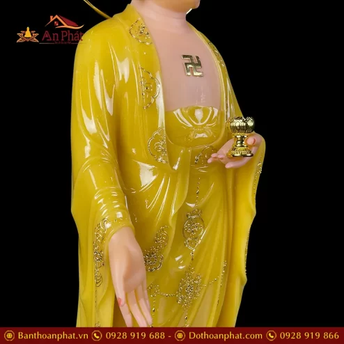 tuong phat a di da bot da thach anh vien vang dung co hao quang t251600006