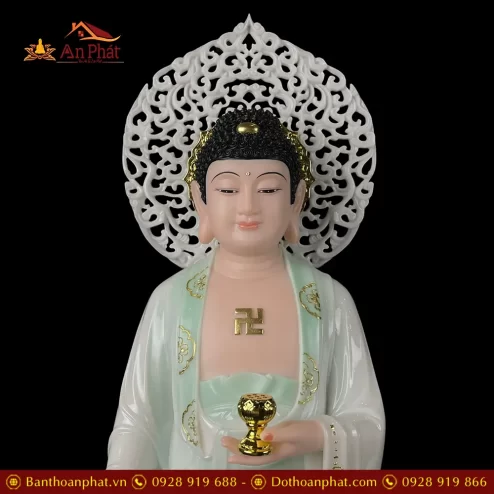 tuong phat a di da bot da xanh thien thanh dung co hao quang t251700003