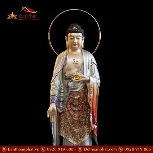 tuong phat a di da dang dung dong son men co cao cap t249000005