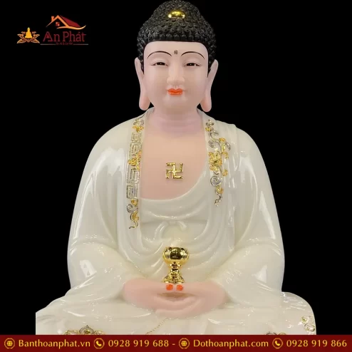 tuong phat a di da ngoi de may bot da trang vien vang t251100003