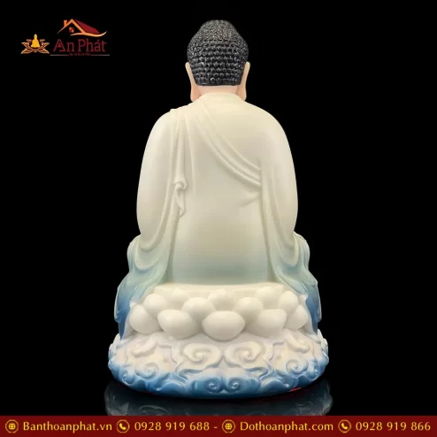 tuong phat a di da ngoi de may son mau xanh cao cap t251500005