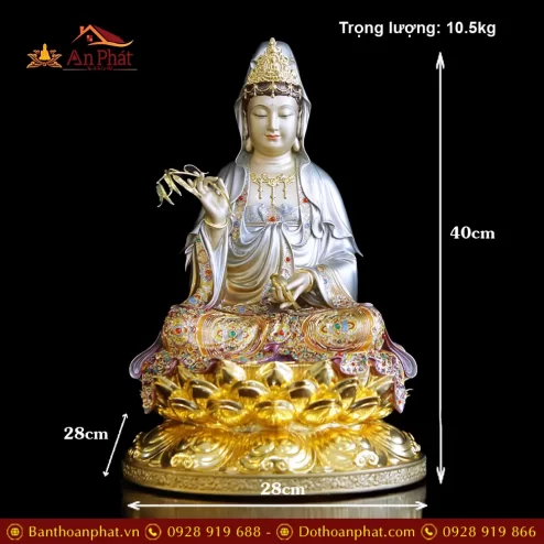 tuong phat ba quan am bang dong cao cap son men co vien vang man bao t256300001