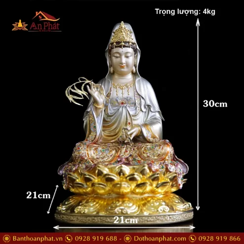 tuong phat ba quan am bang dong cao cap son men co vien vang man bao t256300002