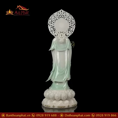 tuong phat ba quan am bo tat dung bot da xanh thien thanh cao cap t257600007