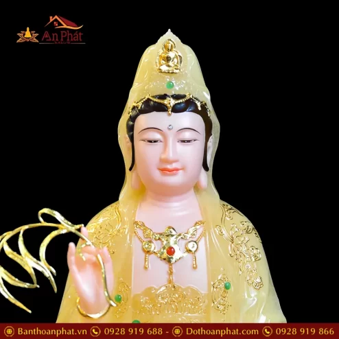 tuong phat ba quan am bo tat ngoi de non nuoc bot da thach anh t256800006