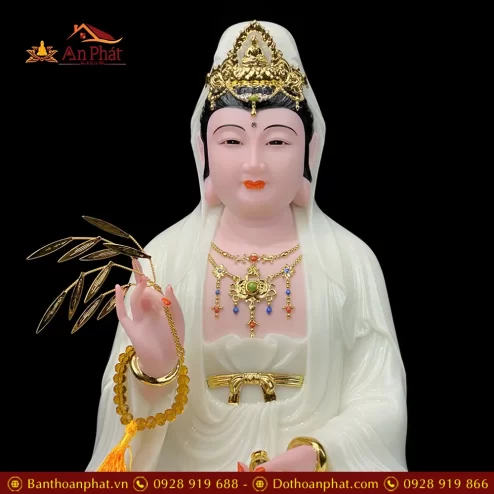 tuong phat ba quan am da trang vien tua ngoi de sen to t259200003