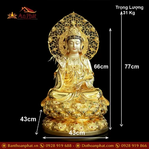 tuong phat ba quan am ngoi dai sen bang dong men co vien vang man bao t256900004