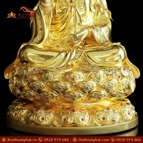 tuong phat ba quan am ngoi dai sen bang dong men co vien vang man bao t256900005