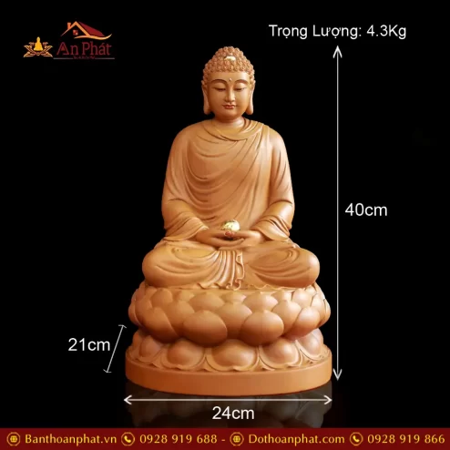 tuong phat bon su thich ca go long nao dang ngoi cao cap t260800001
