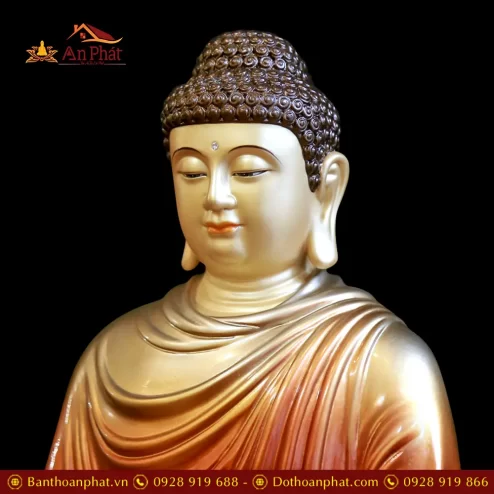 tuong phat bon su thich ca ngoi dai sen bang dong son co cao cap t261800001