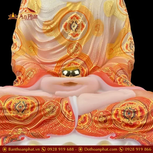 tuong phat bon su thich ca ngoi de non nuoc bot da son phu quy ve hoa cao cap t263000006