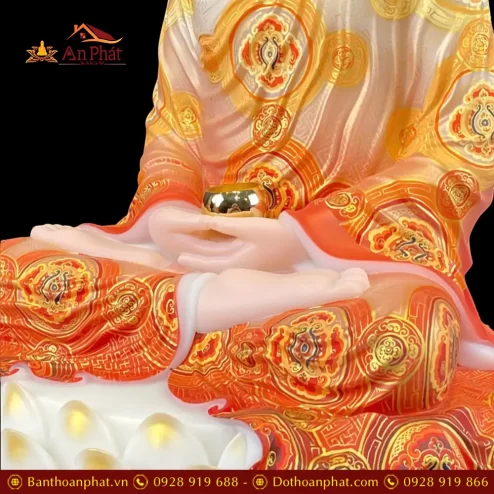 tuong phat bon su thich ca ngoi de non nuoc bot da son phu quy ve hoa cao cap t263000007