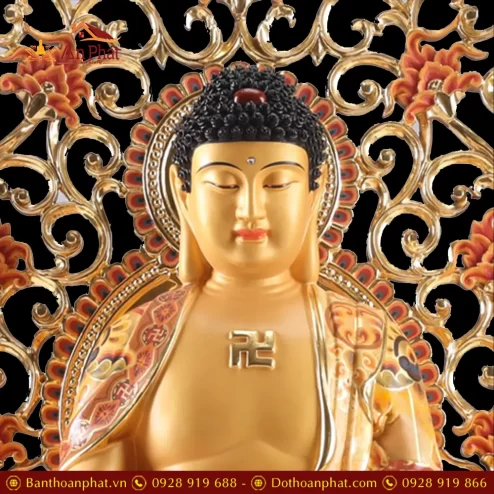 tuong phat duoc su dong dat vang cao cap ngoi dai sen de bat giac t268700004