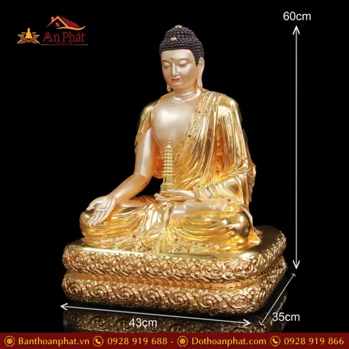 tuong phat duoc su dong dat vang dang ngoi an bao t269300001