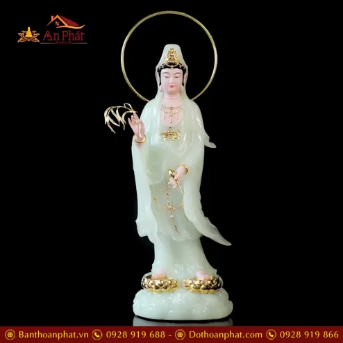 tuong phat tay phuong tam thanh bot da xanh ngoc dang dung may cao cap t246800004