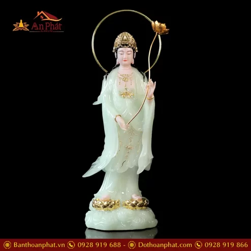 tuong phat tay phuong tam thanh bot da xanh ngoc dang dung may cao cap t246800007