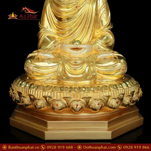 tuong phat thich ca mau ni tinh tam dat vang an bao bang dong cao cap t260900002