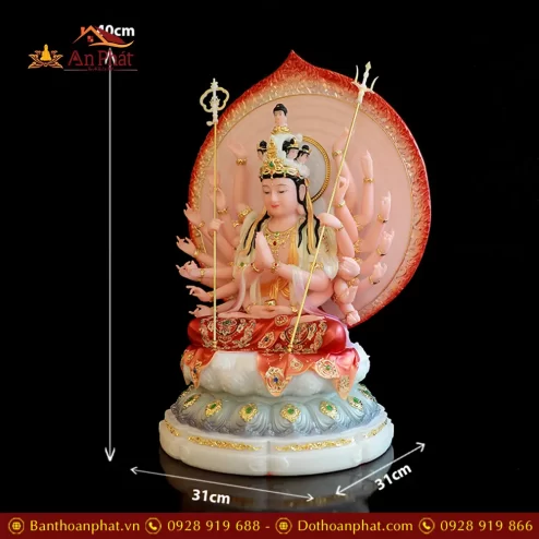 tuong thien thu thien nhan nghin mat nghin tay bot da son mau ve gam t267300001