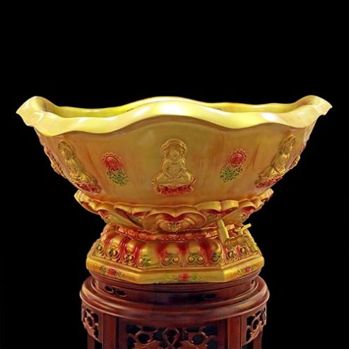 Chậu Tắm Phật Hoa Sen Composite Viền Nổi Nhập Khẩu T2760