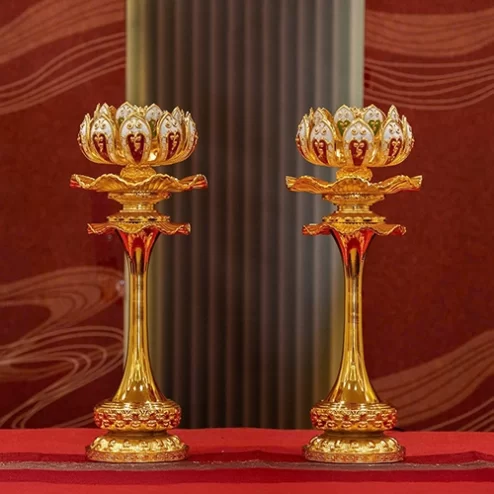 Đèn thờ điện chân nến cao cấp DTD1511